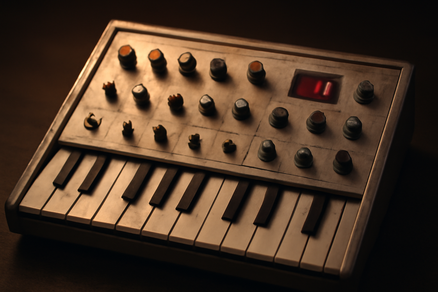 Synthetiseur de basse analogique vintage des annees 80