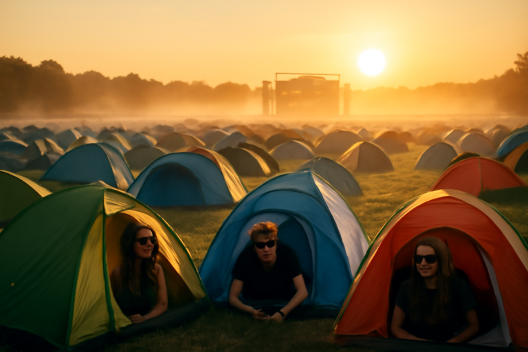 Lire la suite à propos de l’article Camping en festival techno : le guide complet pour survivre (et kiffer) avec style en 2026