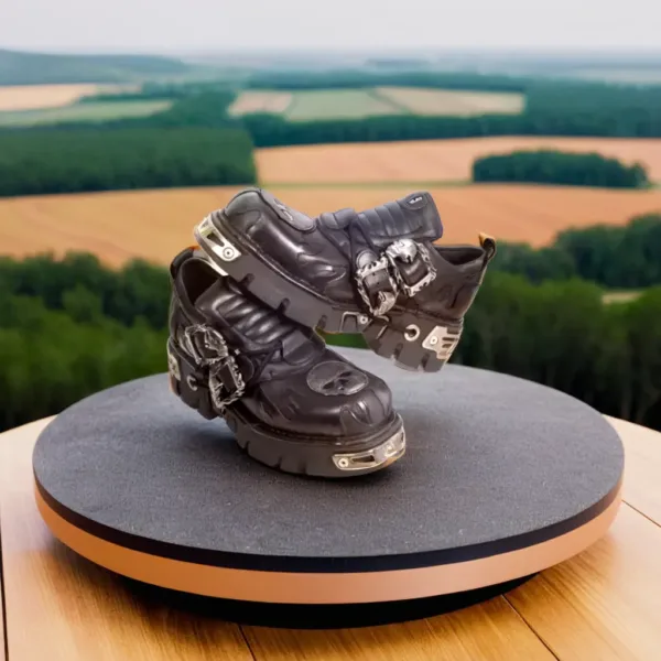 chaussures pour teuf et rave party noir grosses semelles