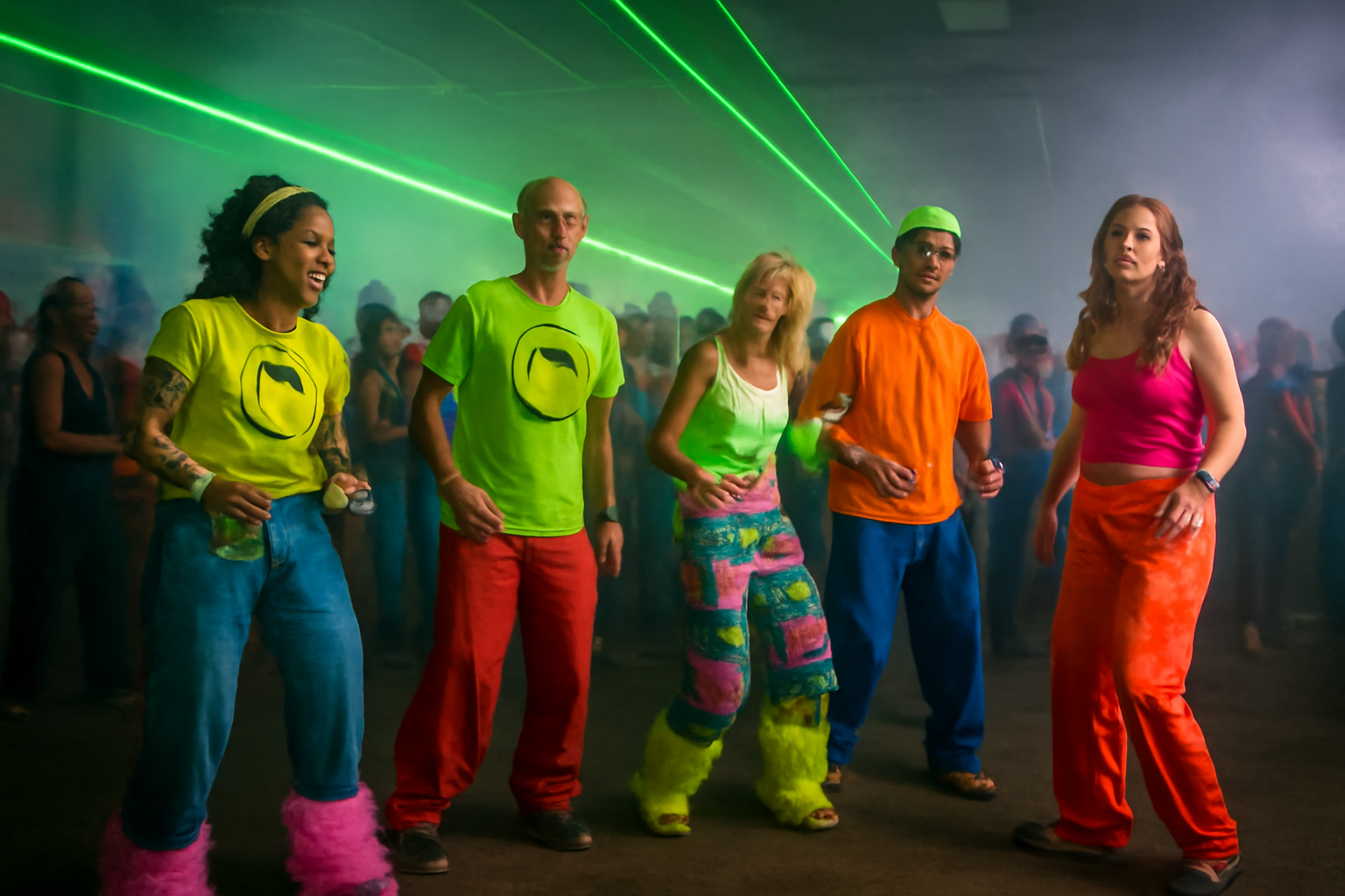 Look rave annees 90 acid house phat pants smiley