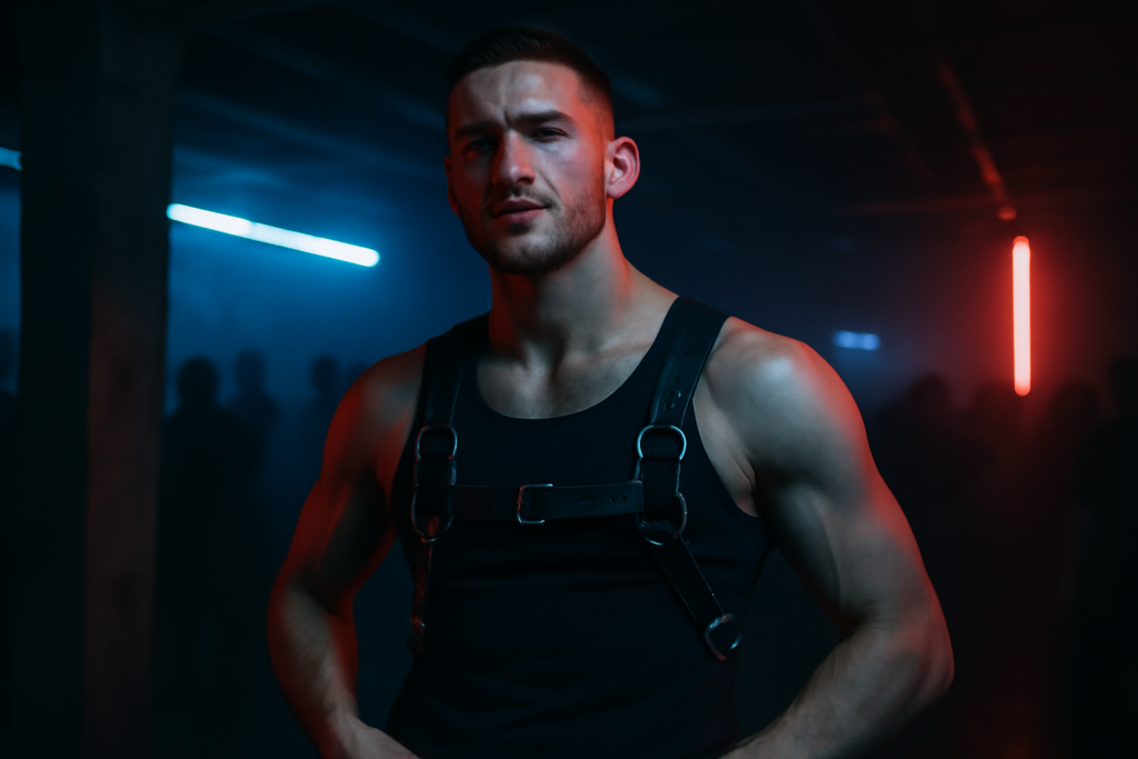 Lire la suite à propos de l’article Porter un Harnais en Soirée Techno : Le Guide Complet pour Hommes