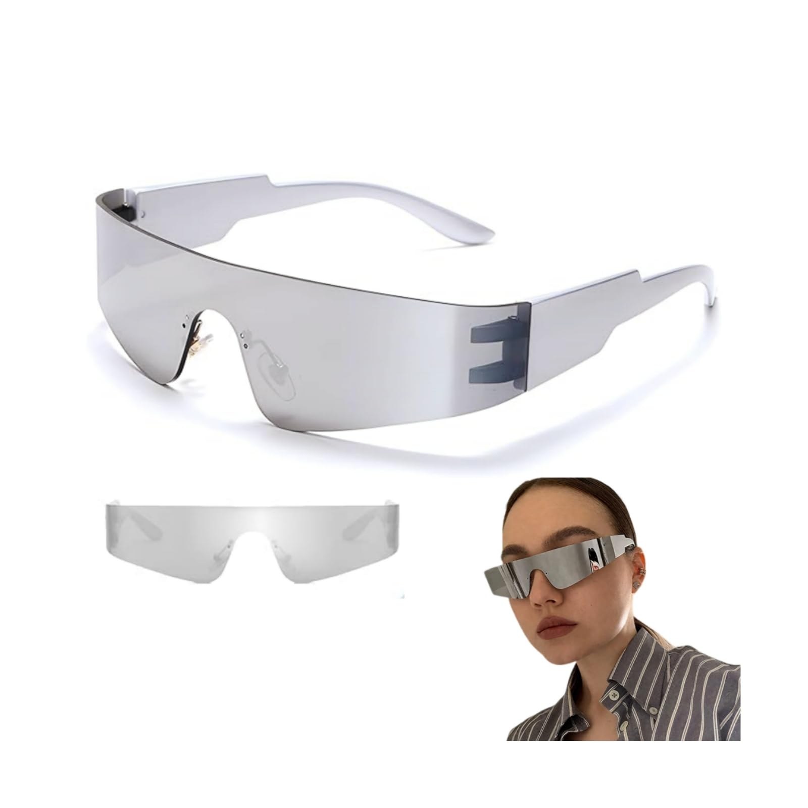 Lunettes Alien Sans Monture Argentées
