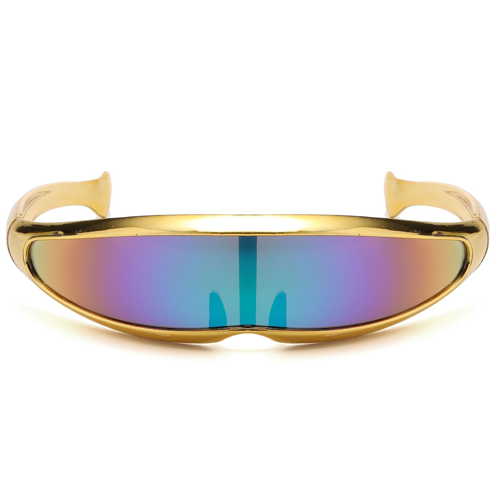 lunettes rave alien petite monture mode futuriste UV400 festival techno - photo 2