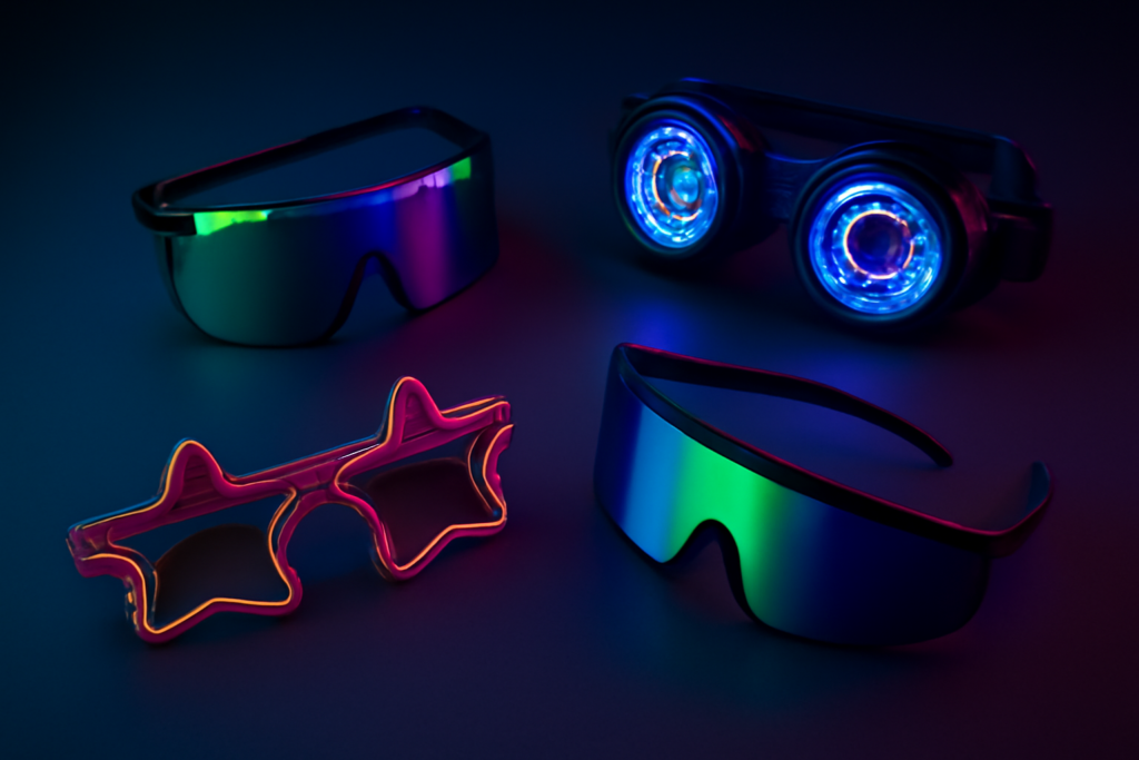 Lire la suite à propos de l’article Lunettes et Goggles de Rave : Le Guide Complet pour Choisir ses Lunettes de Soirée Techno