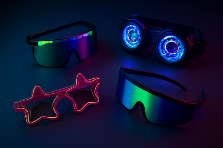 Lire la suite à propos de l’article Lunettes et Goggles de Rave : Le Guide Complet pour Choisir ses Lunettes de Soirée Techno