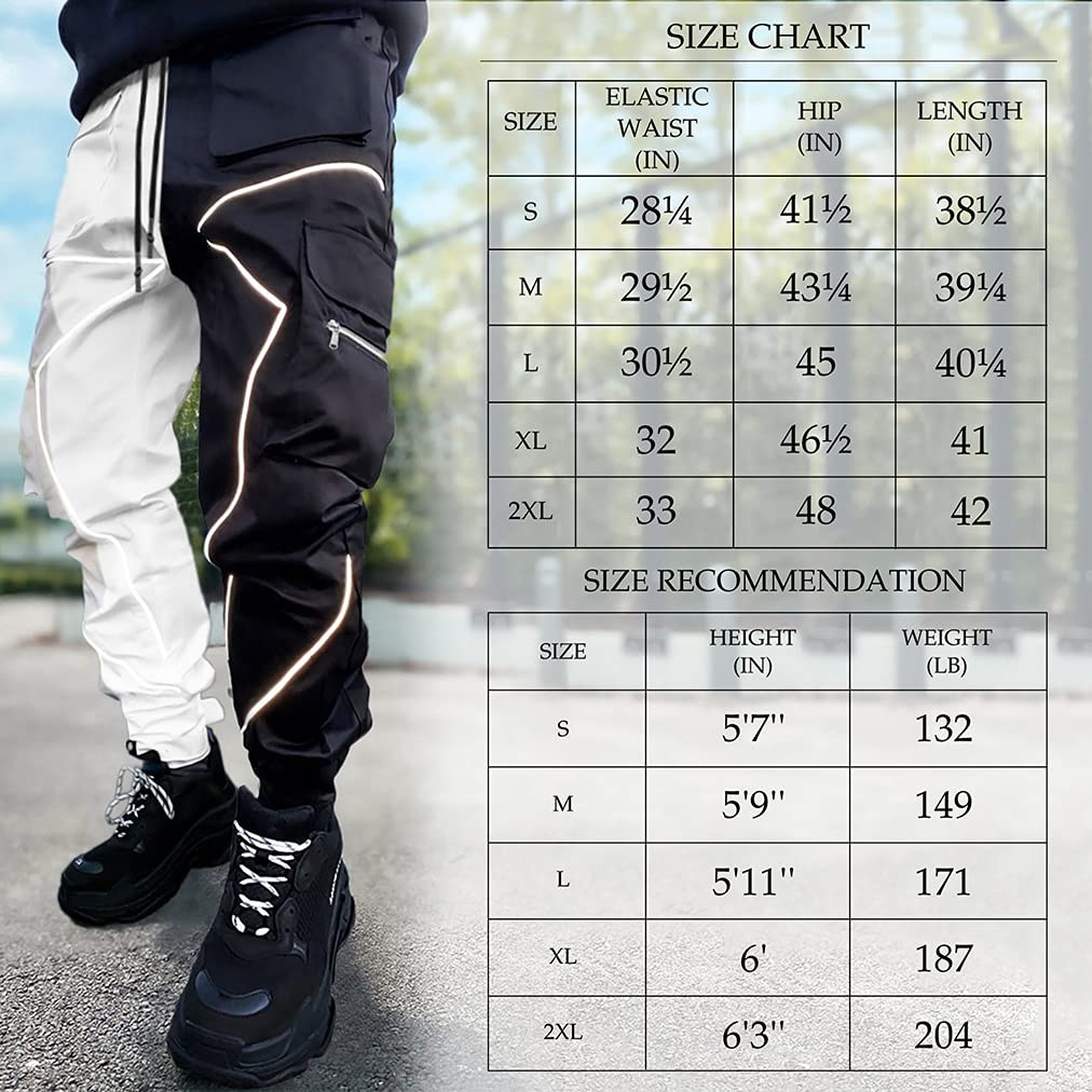 pantalon cargo techwear noir homme rave hip-hop sarouel streetwear - photo 5