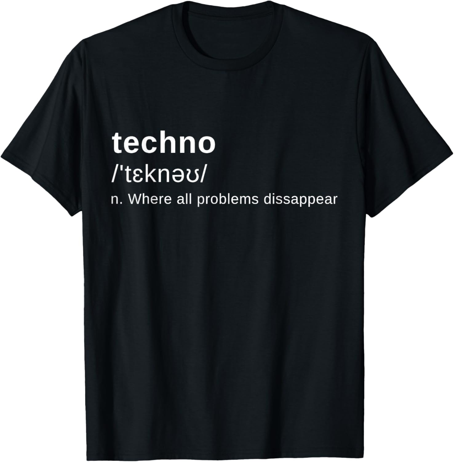 T-shirt Définition Tekno Dark Techno Raver